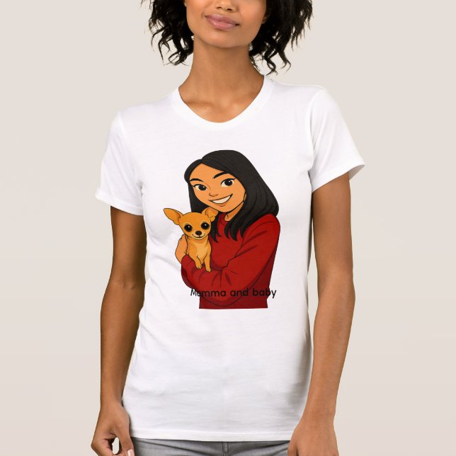 Girl with her doggy T-Shirt (Vorderseite)