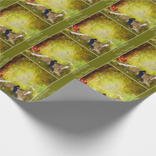 Girl with Horse Fantasy Art Personalisiert Geschenkpapier