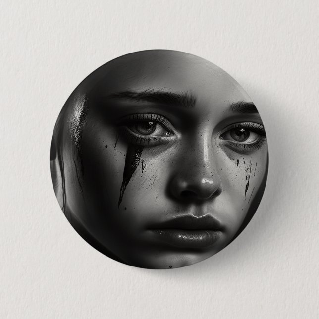Girl with tears button (Vorderseite)