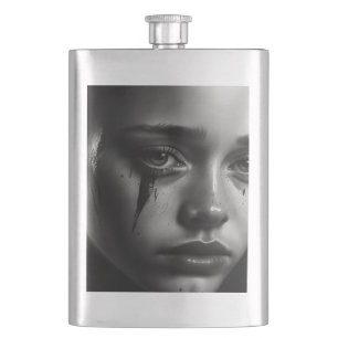 Girl with tears flachmann