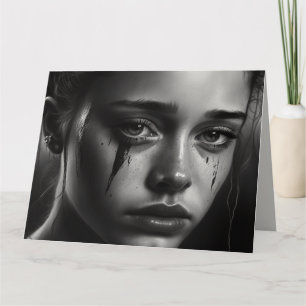 Girl with tears karte