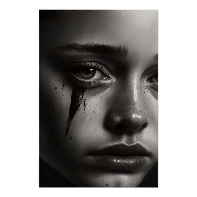 Girl with tears poster (Vorderseite)