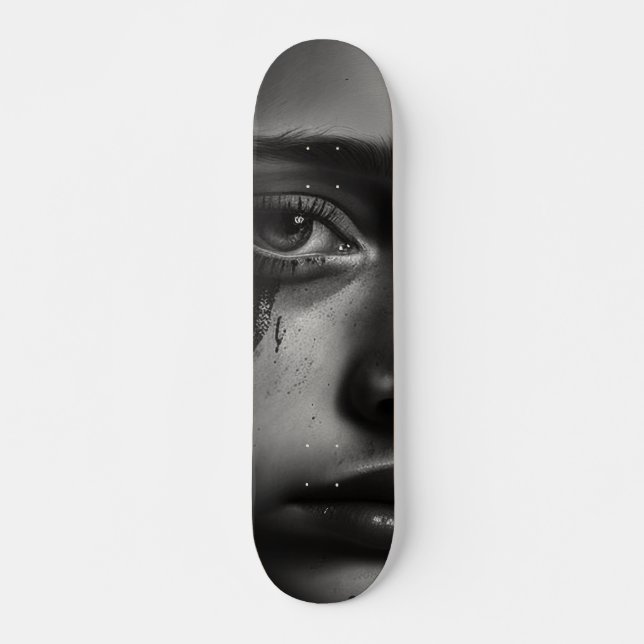 Girl with tears skateboard (Vorne)