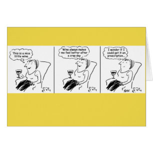 Girl Wonders, wenn sie Wine on Prescription bekomm