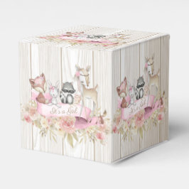Girl Woodland Babydusche Geschenkschachtel
