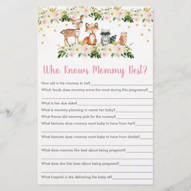 Girl Woodland Floral, die das beste Spiel von Momm (Vorderseite)