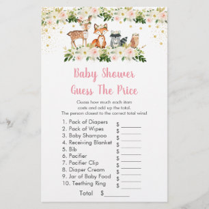 Girl Woodland rät das Price Baby Duschspiel