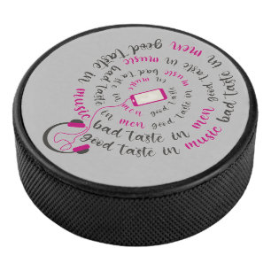 Girl Zitat Guter Geschmack in Musik Schlechter Ges Eishockey Puck