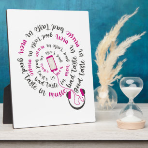 Girl Zitat Guter Geschmack in Musik Schlechter Ges Fotoplatte