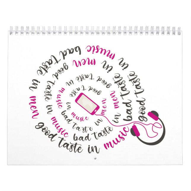 Girl Zitat Guter Geschmack in Musik Schlechter Ges Kalender (Titelbild)