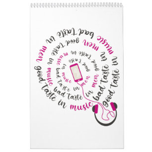 Girl Zitat Guter Geschmack in Musik Schlechter Ges Kalender