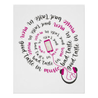 Girl Zitat Guter Geschmack in Musik Schlechter Ges