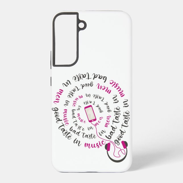 Girl Zitat Guter Geschmack in Musik Schlechter Ges Samsung Galaxy Hülle (Rückseite)