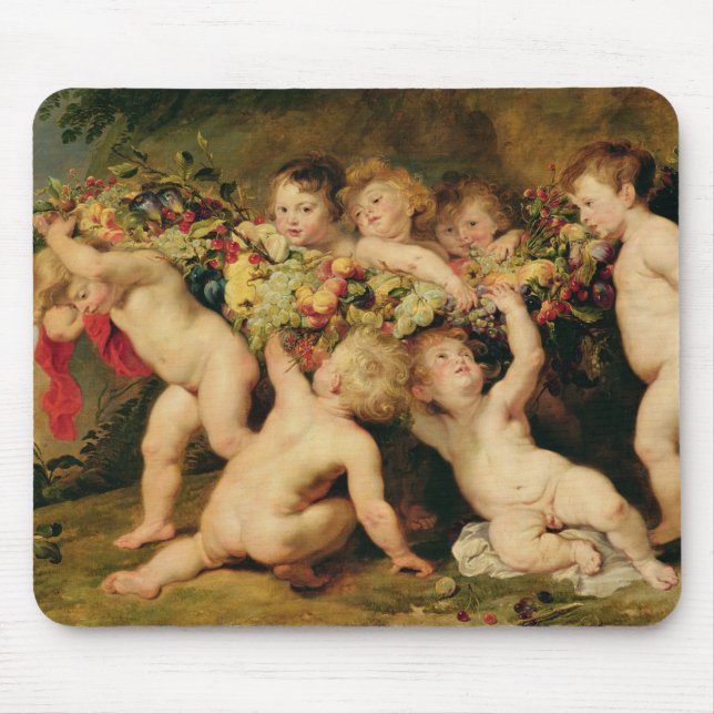 Girlande der Frucht, c.1615-17 Mousepad (Vorne)