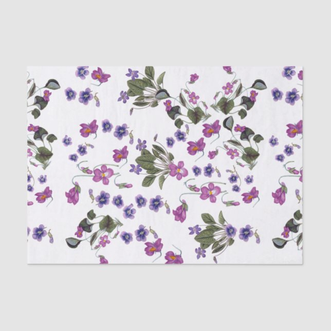 Girlanden Veilchen-des Blumenseidenpapiers 10x15 Seidenpapier (Vorderseite)