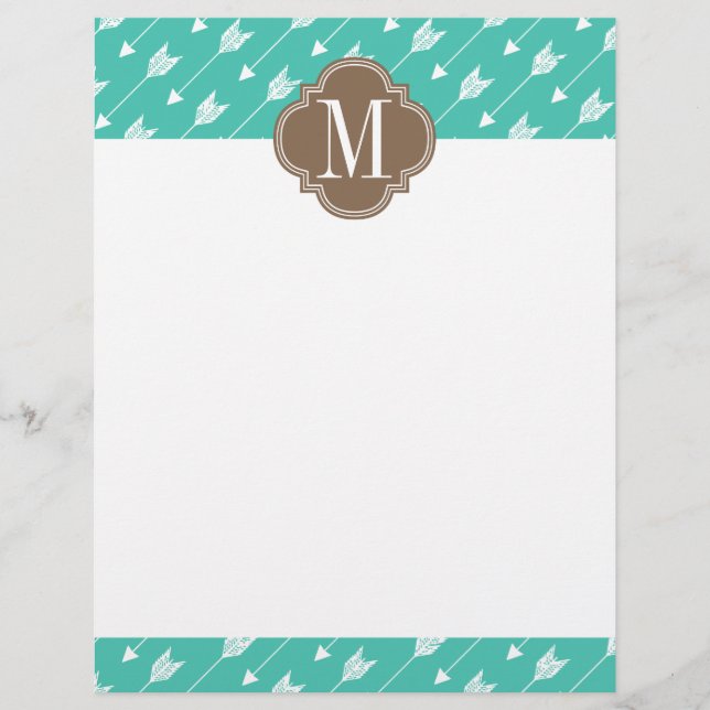 Girlanis und braune Tribal-Pfeile nach Maß (Vorderseite)