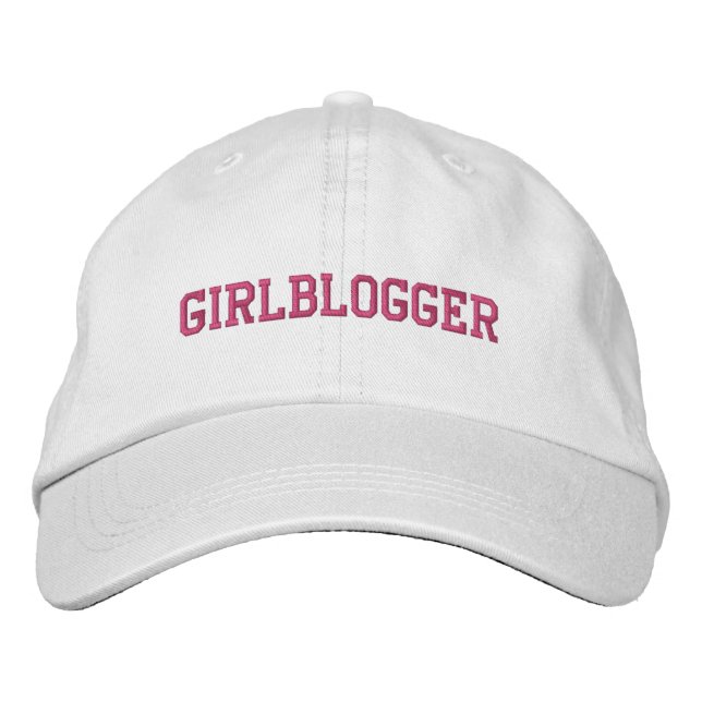 Girlblogger Bestickte Baseballkappe (Vorderseite)
