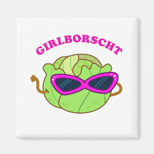 Girlborscht Fabulous Gemüse Pub Magnet