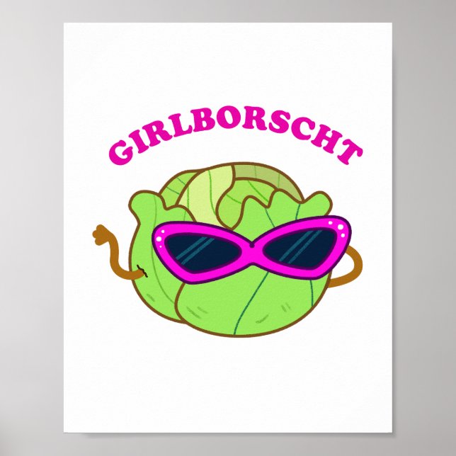 Girlborscht Fabulous Gemüse Puster Poster (Vorne)