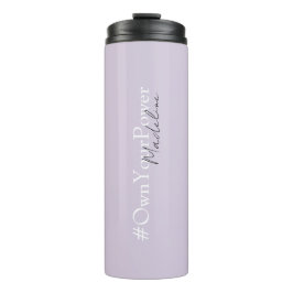 Girlboss Empowerment-Geschenk - Personalisierter N Thermosbecher