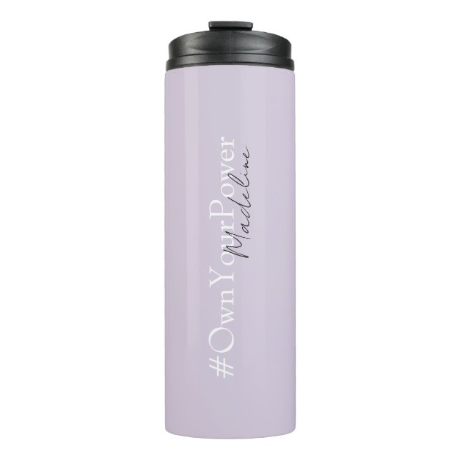 Girlboss Empowerment-Geschenk - Personalisierter N Thermosbecher (Vorderseite)