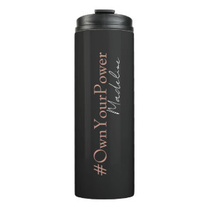 Girlboss Empowerment-Geschenk - Personalisierter N Thermosbecher