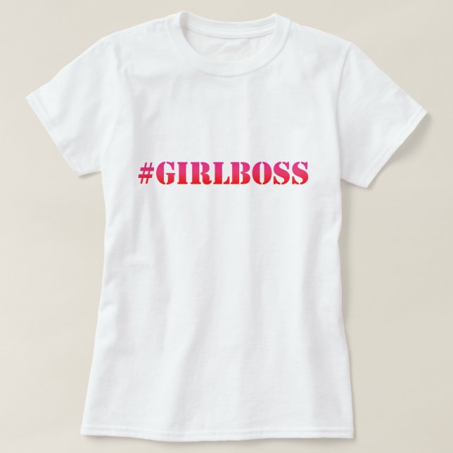 #GirlBoss - Sweatshirt T-Shirt (Design vorne)