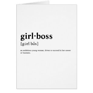 Girlboss - Wörterbuchbedeutung