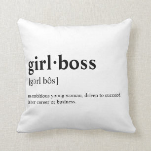 Girlboss - Wörterbuchbedeutung Kissen