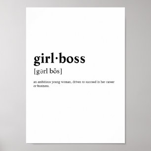 Girlboss - Wörterbuchmeinung Poster