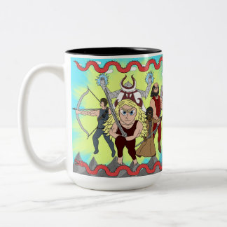 Girlfighter-Tasse Zweifarbige Tasse
