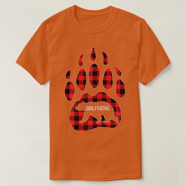 Girlfriend Bear Red Buffalo Girlfrien T-Shirt (Design vorne)