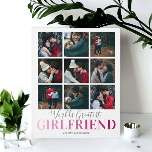 Girlfriend-Geschenk WELTBESTES FOTO Fotoplatte