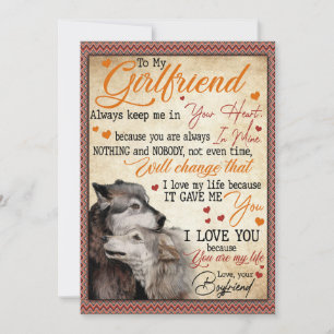 Girlfriend-Geschenke Brief an meine Freundin Feiertagskarte