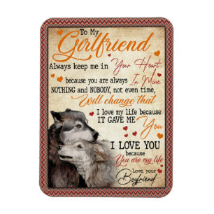 Girlfriend-Geschenke Brief an meine Freundin Magnet