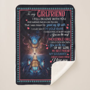 Girlfriend-Geschenke   Brief an meine Freundin Sherpadecke