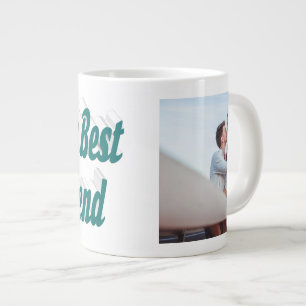 Girlfriend-grüne Typografie Jumbo-Tasse