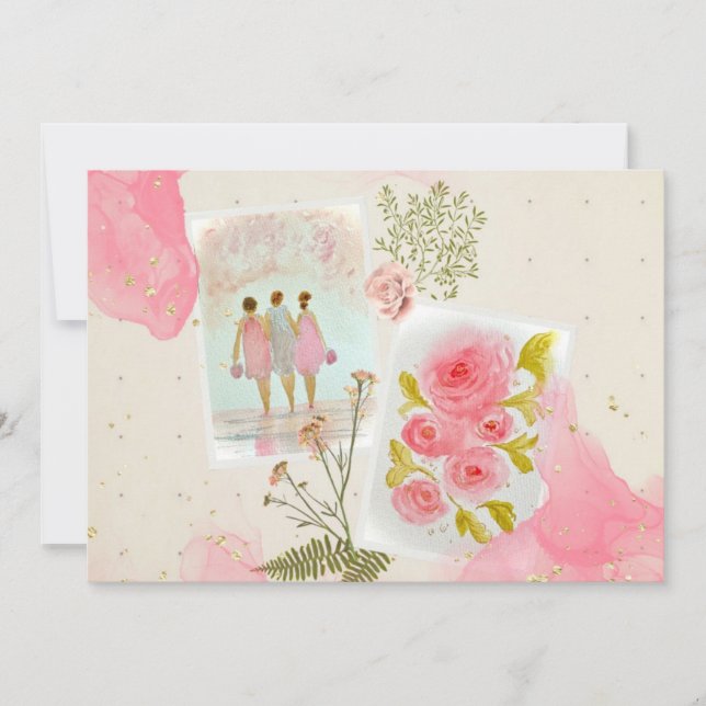 Girlfriend Note Card Dankeskarte (Vorderseite)