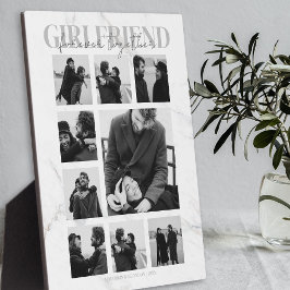 Girlfriend Together Forever Foto Collage Plaque Fotoplatte