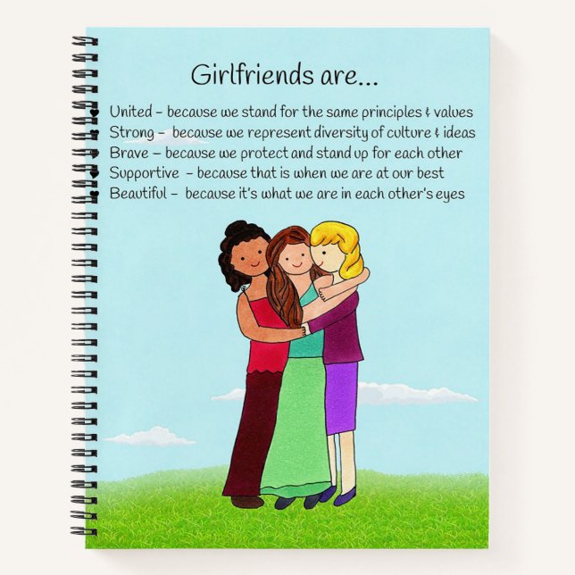 Girlfriends Notebook Notizbuch (Vorderseite)