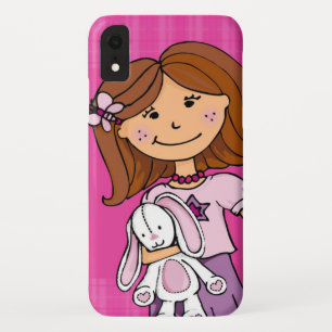 Girlie Bunny Kaninchen Umarmung Grafik pink Case-Mate iPhone Hülle