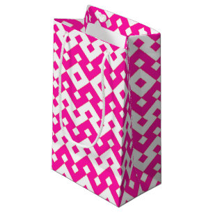 Girlie Candy Pink und White Zigzags Kleine Geschen Geschenktüte