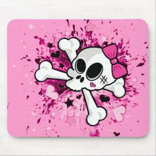 Girlie Skull Mousepad