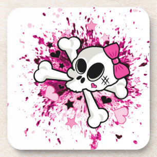 Girlie Skull Untersetzer