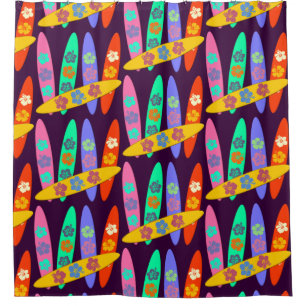 Girlie Surfboards Duschvorhang