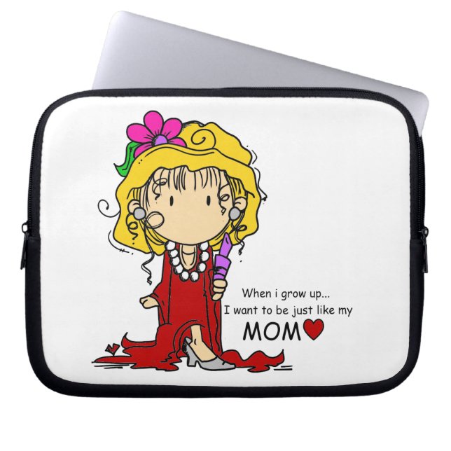 girllikemomm.png laptopschutzhülle (Vorderseite)
