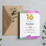 Girls 16 . Geburtstag 16. Geburtstag Foto Einladung<br><div class="desc">Farbenfrohe Foto 16. Geburtstagsfeier für ihre 16 . Geburtstag Geburtstagsparty. Passen Sie das Foto auf der Vorderseite und die Party-Details auf der Rückseite an.</div>