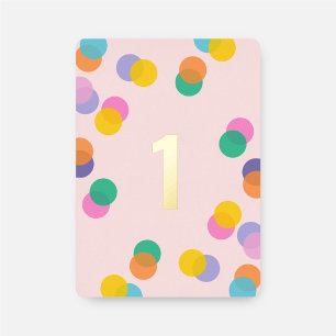 Girl's 1. Geburtstag Pink und Gold Folieneinladung