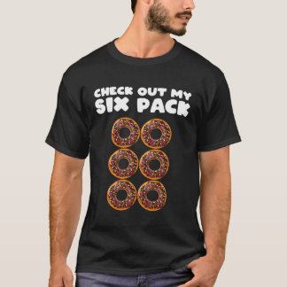 Girls 6 Pack Chocolate Donut Abs Apparel Gym T-Shirt