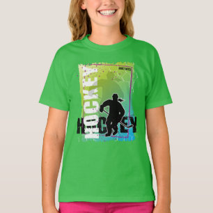 Girls Abstrakt Hockey Player T-Shirt